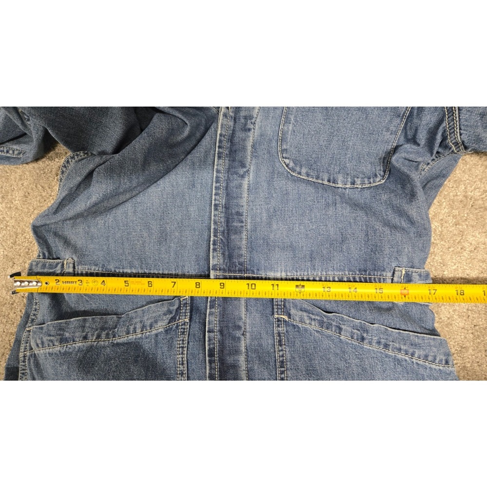 Alex Mill Denim Jumpsuit Medium Wash Cotton Utility Boiler Suit Womens Size M - Picture 6 of 9